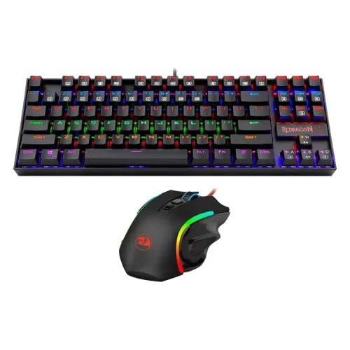 Redragon K552-rgb-ba Mechanical Gaming Keyboard And Mouse Combo Wired Rgb Led Backlit