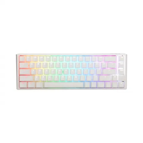 Ducky One 3 Sf - Blue Switch Hot-swap Rgb Mechanical Keyboard - Aura White (English)