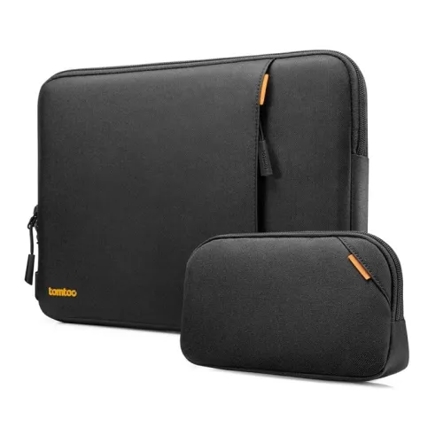 Tomtoc Versatile A13 Laptop Sleeve & Accessory Pouch For 14" MacBook Pro/Laptops - Black