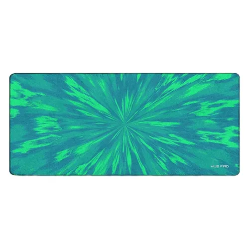 Huepad Isoflow Series Premium Gaming Mouse Pad, Xl Desk Pad With Carry Case Tube 90x40 Cm - Hyperjump-atomic Green