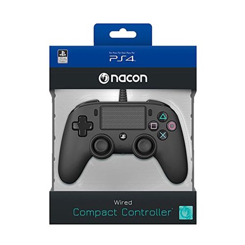 Nacon - Wired Compact Controller for PlayStation 4 - Black