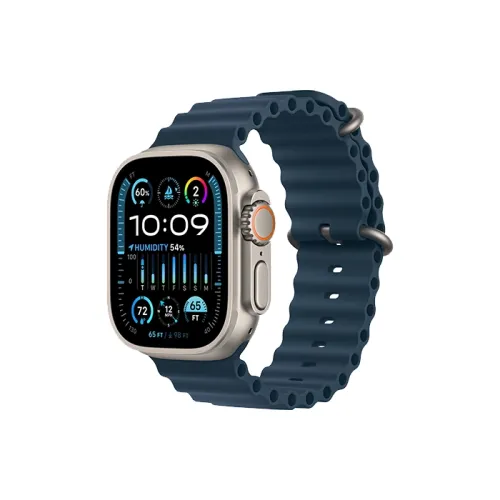 Apple Watch Ultra 2 Gps + Cellular, 49mm Titanium Case With Ocean Band - Blue