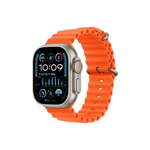 Apple Watch Ultra 2 Gps + Cellular, 49mm Titanium Case With Ocean Band - Orange