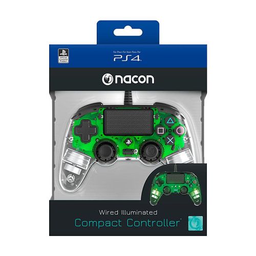Nacon - Wired Compact Controller for PlayStation 4 -Crystal Green