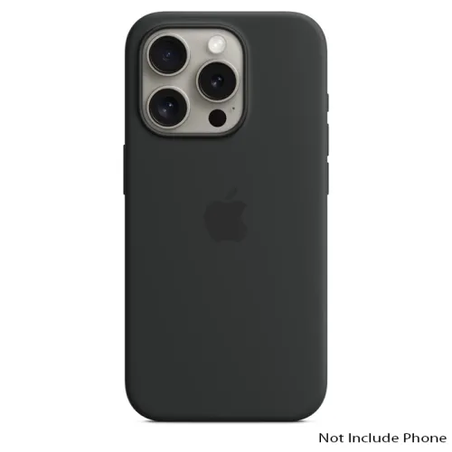 Apple Iphone 15 Pro 6.1 Inch Silicone Case With Magsafe — Black