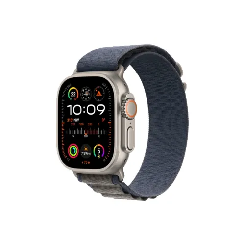 Apple Watch Ultra 2 Gps + Cellular, 49mm Titanium Case With Blue Alpine Loop - Medium