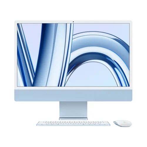 Apple Imac M3 24-inch 4.5k Retina Display With 8‑core Cpu 10‑core Gpu 8gb 256gb Ssd - Blue (Arabic)