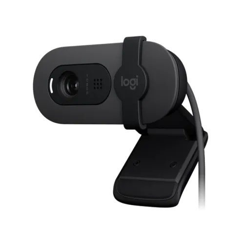 Logitech Brio 100 Full Hd 1080p Webcam With Integrated Privacy Shutter - Graphite