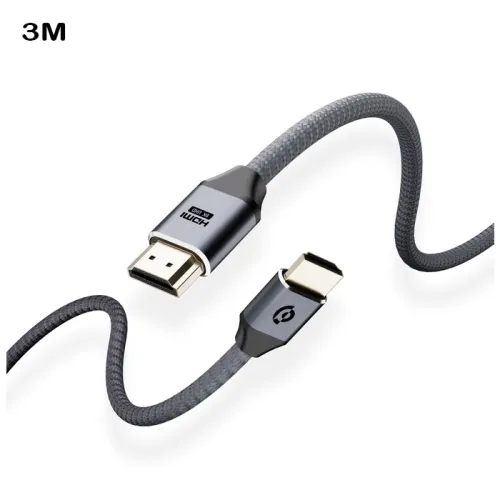Powerology 8k 3mtr Hdmi Braided 24k Gold Plated Connectors Hdmi Cable
