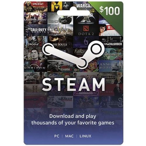 Steam Wallet Gaming Card- $100 (US)-card