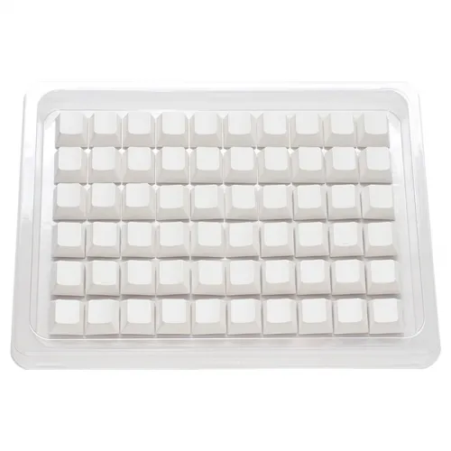 Ducky Pbt Single-shot Cherry Profile 132-keycaps Set - Blank White