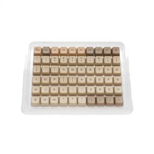 DUCKY PBT Dye-Sublimation MDA Profile 132-Keycaps Set - Boba Tea