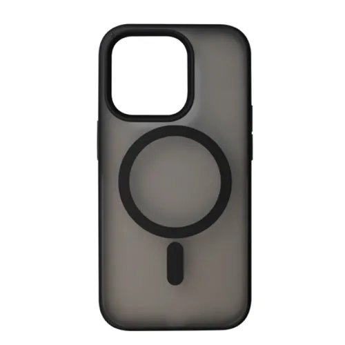 Eltoro Magsafe Rubberized Smoke Case For Iphone 15 Pro 6.1-inch - Black