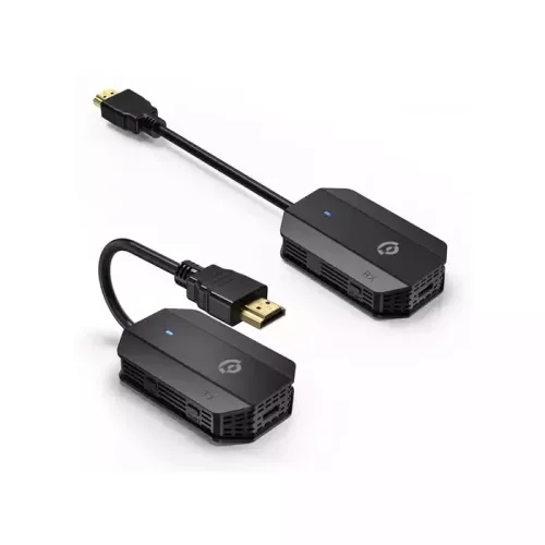 Powerology Wireless Hdmi Mirroring Adaptor Pair With Usb-c Cable Full Hd 1080p - Black