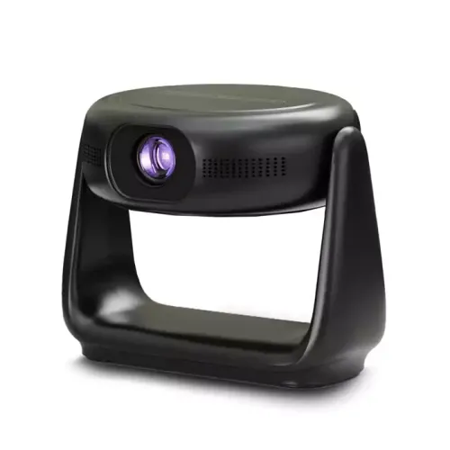 Powerology 300 Ansi Lumens Full Hd Portable Projector With Built-in Battery And Lcd Light