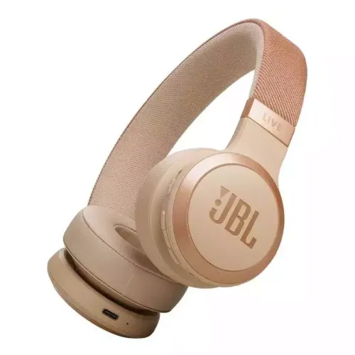 JBL Live 670NC Wireless On-Ear Headphones - Sandstone