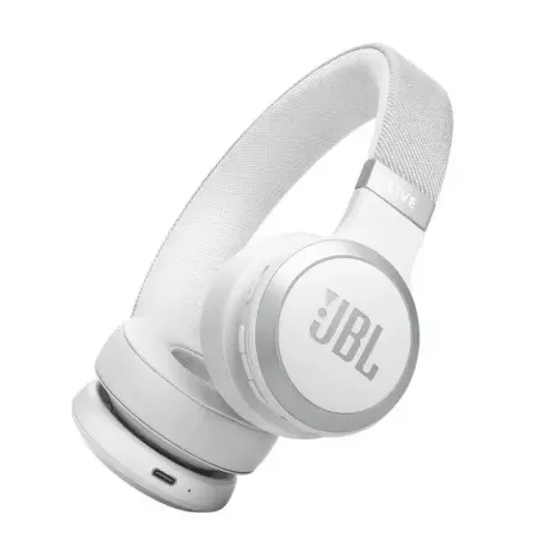 JBL Live 670NC Wireless On-Ear Headphones - White