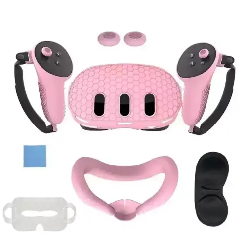 Silicone Kit For Meta Quest 3 with PP bag - Pink