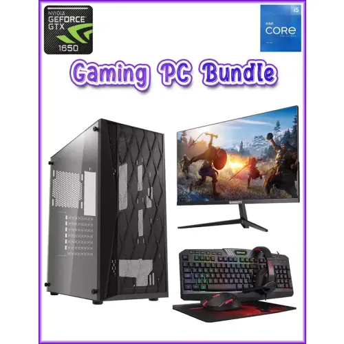 Darkflash Dk352 Intel Core I5-11th Gen Gaming Pc With Gaming Monitor And Gaming Kit Bundle Offer