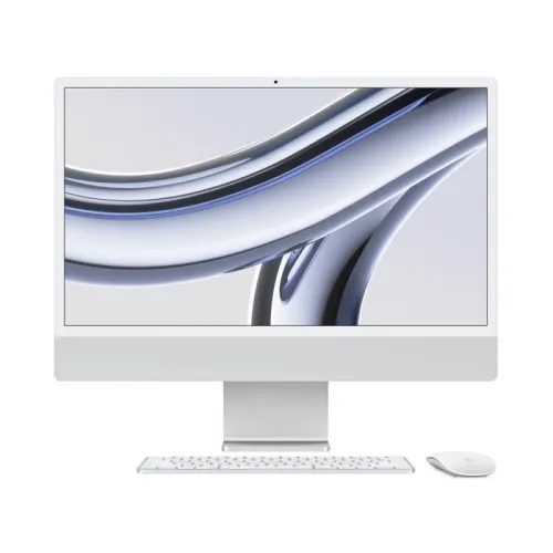 Apple Imac M3 24-inch 4.5k Retina Display With 8‑core Cpu 10‑core Gpu 16gb 512gb Ssd - Silver (Arabic)