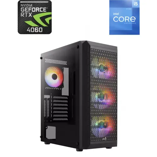 Aerocool Beam Intel Core I5-12th Gen Rtx 4060 Gaming Pc