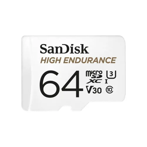 Sandisk High Endurance Micro Sdxc, 64gb + Sd Adapter
