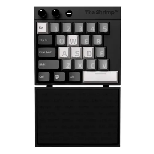 The Shrimp Model 1 Monochrome Gaming Keyboard - Black