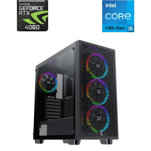 Xigmatek Gaming Gpro Intel Core I5-14th Gen Rtx 4060 Gaming Pc - Black