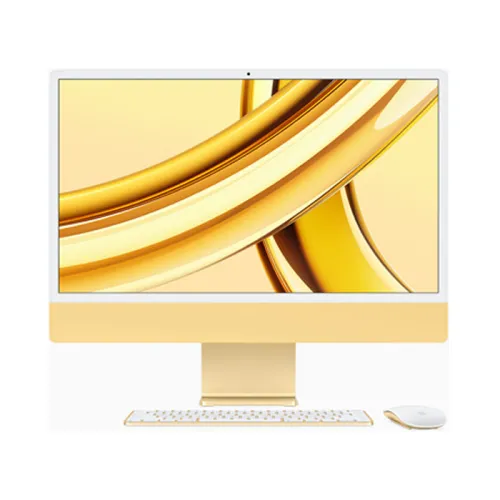 Apple Imac M3 24-inch 4.5k Retina Display With 8‑core Cpu 10‑core Gpu 8gb 512gb Ssd - Yellow (Arabic)