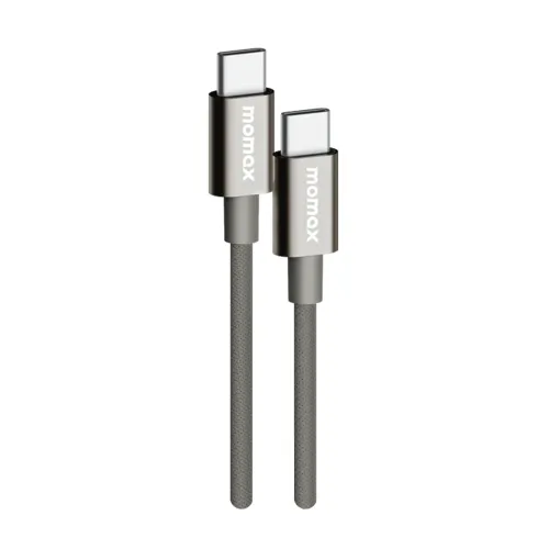 Momax Elite Usb-c To Usb-c Braided Cable 60w (1.5m) - Titanium