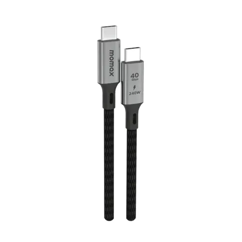 Momax Elite Usb-c To Usb-c Braided Cable 240w (1m) - Black