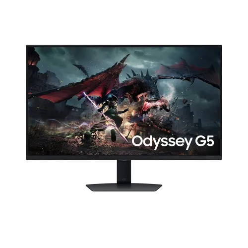 Samsung Odyssey G5 32" Qhd Fast Ips, 180hz, 1ms, Amd Freesync Gaming Monitor - Black