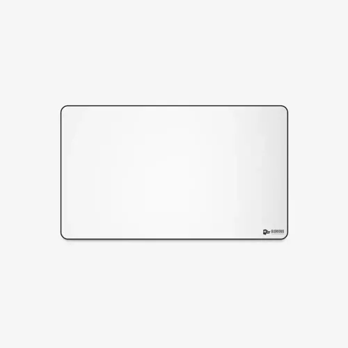 Glorious Stitched Cloth Mousepad Xl Extended 14 X 24 - White