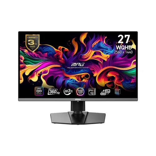 Msi Mpg 271qrx Qd-oled - 27 Inch Wqhd 360hz 0.03ms Hdmi2.1 Gaming Monitor - Black