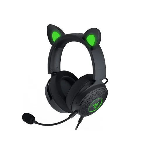 Razer Kraken Kitty V2 Pro Wired Rgb Gaming Headset With Interchangeable Ears - Black