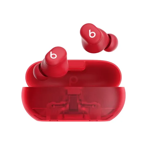 Beats Solo Buds True Wireless Bluetooth Earbuds - Transparent Red