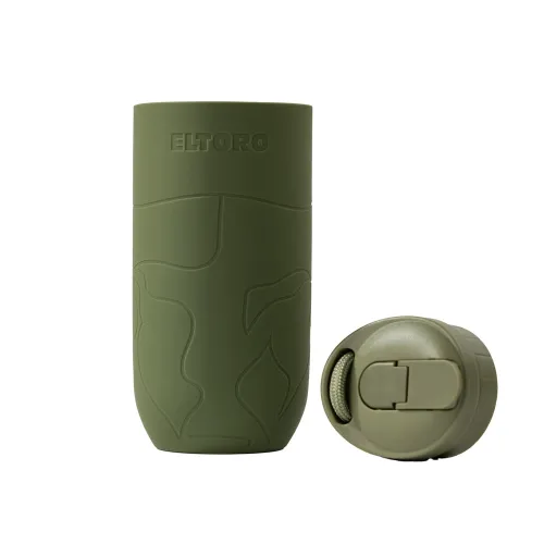 Eltoro Bottle Sleeve With Straw Lid - Olive