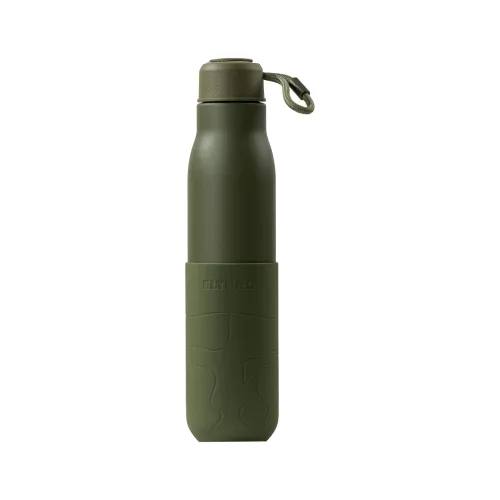 Eltoro Stainless Steel Bottle 750ml Olive With Olive Sleeve - Olive