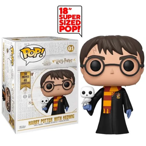 Funko Pop 18″: Harry Potter- Harry Potter (W/ Hedwig)