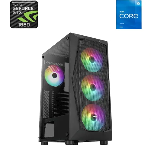 Aerocool Falcon Intel Core I5-11th Gen Gtx 1660 Gaming Pc