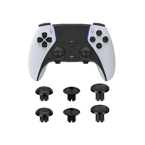 Metal Joystick Cap For Ps5 Edge Controller 6pcs - Black