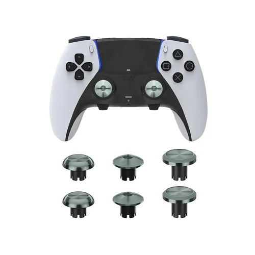 Metal Joystick Cap For Ps5 Edge Controller 6pcs - Grey