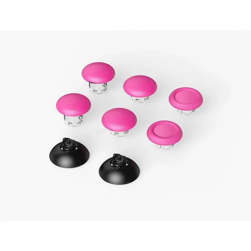 8 In 1 Plastic Joystick Cap & Joystick Base For Original Ps5 Edge Controller - Pink