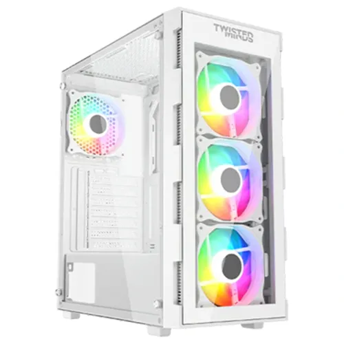 Twisted Minds Titan Glass Mid Tower Gaming Case - White