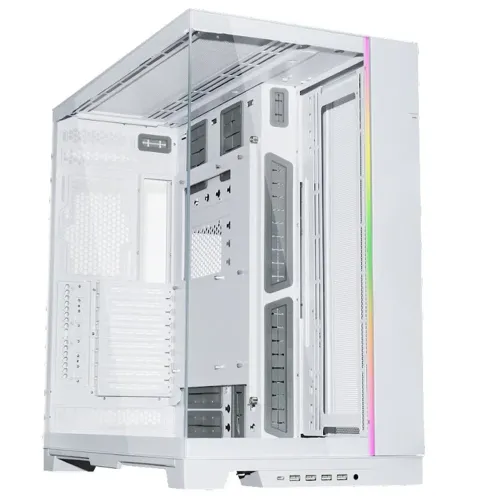 Lian Li O11 Dynamic Evo Xl Rgb Tempered Glass Full Tower Gaming Case - White (Fans Not Included)