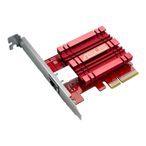 Ausu Xg-c100c 10gbase-t Pcie Network Adapter With Backward Compatibility Of 5/2.5/1g And 100mbps  Rj45 Port And Built-in Qos