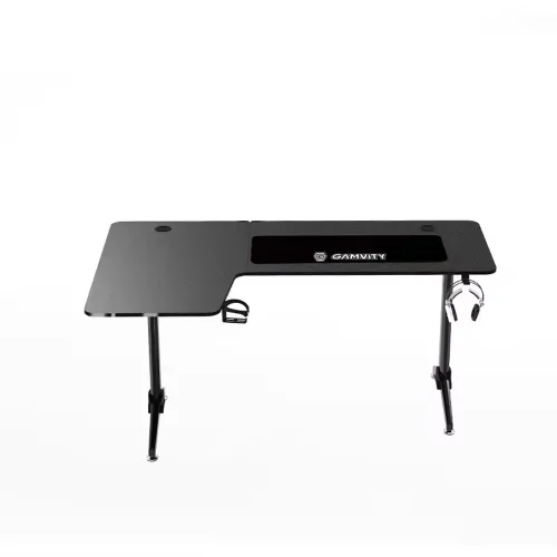 Gamvity Professional Gaming Desk L Shaped (1600*1000*750) - Left Black