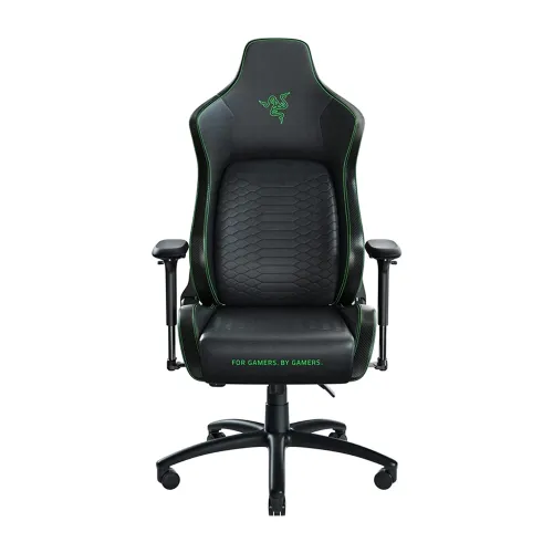 Razer Iskur Xl Gaming Chair With Built-in Lumbar Support System Multi-layered Synthetic Leather 4d Armrests - Black/green