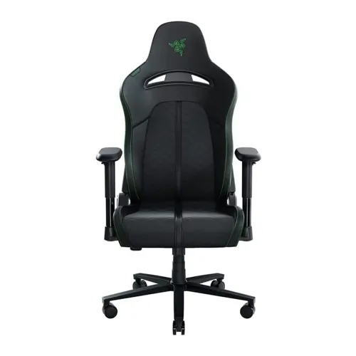 Razer Enki X Essential Leather Gaming Chair For Gaming Performance - Black/green