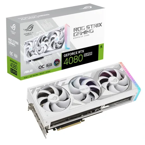 Asus Rog Strix Gaming Geforce Rtx 4080 Super 16gb Oc Edition Gddr6x Graphic Card - White